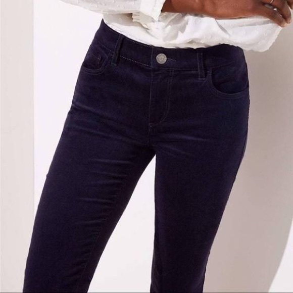 LOFT Pants - Loft Navy Micro Corduroy Super Skinny Stretch 6